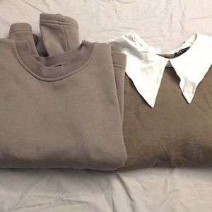 Two Zara sweatshirt